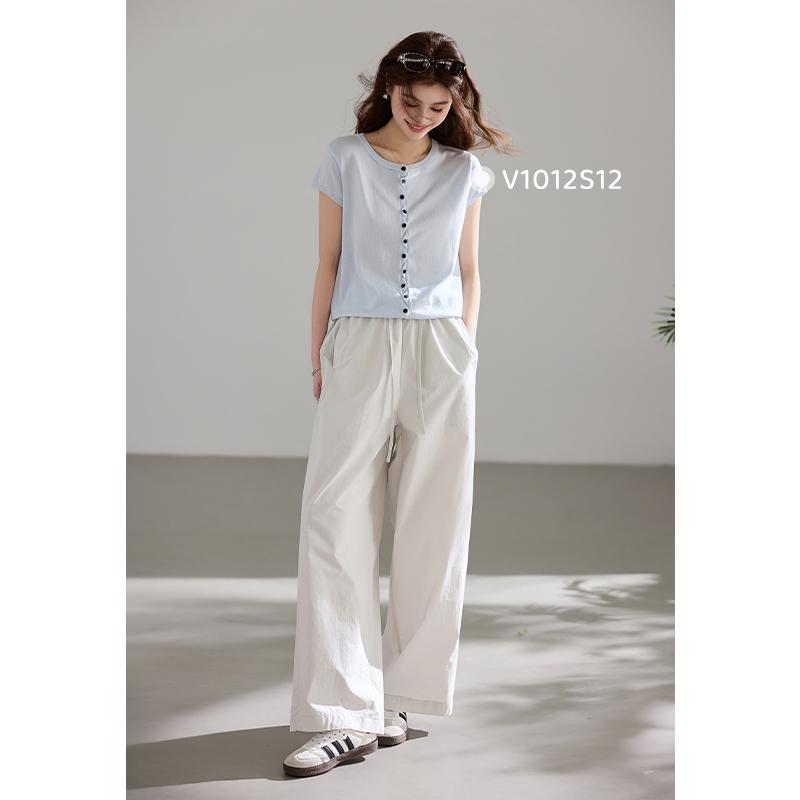 [Lightweight Summer] series of drooping casual style summer style slimming versatile basic quick drying women's pants