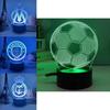 Modern Creative 3d Night Light For Football Clubs Usb Desk Lamp With Colorful Designs