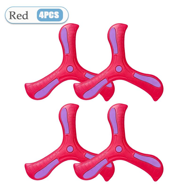 1-32PCS LInteractive Flying Disc Toy for Adults Kids Soft Boomerang Three-Leaf Cross Decompression Puzzle Gift Made Plastic Foam