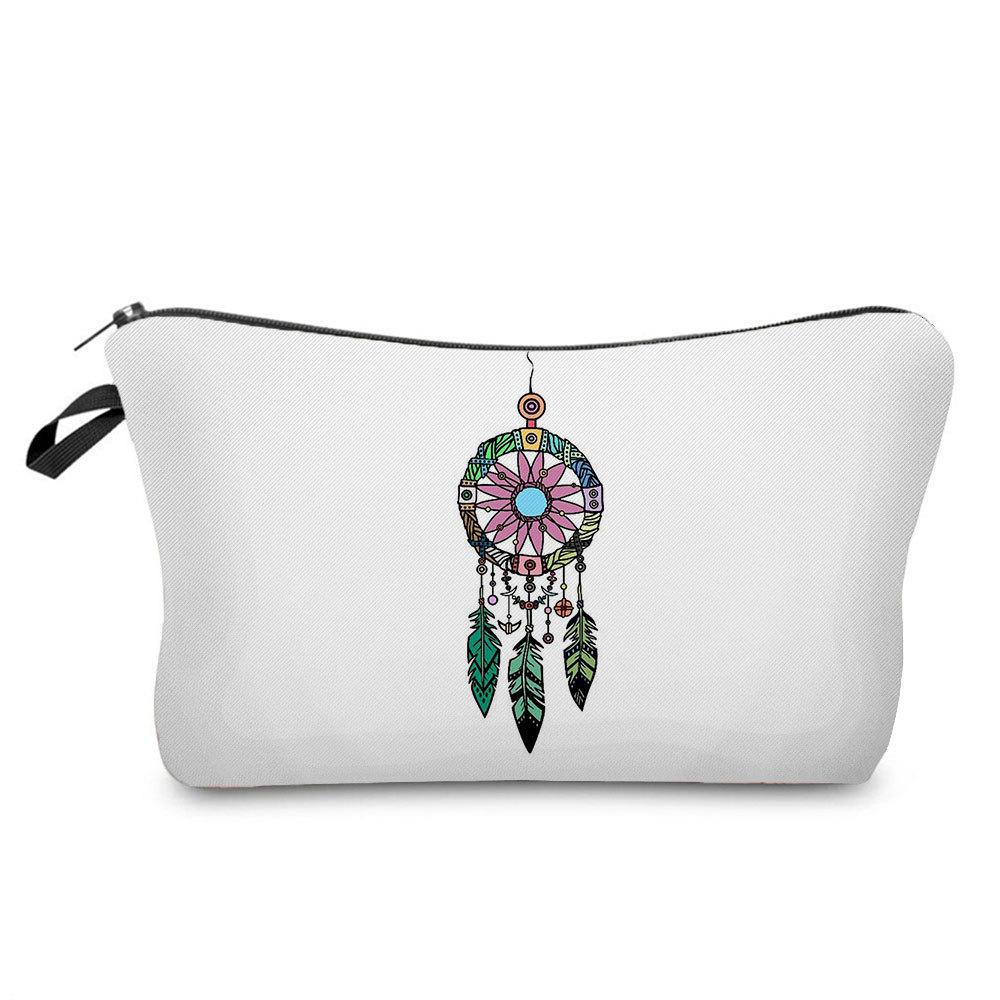 Women Dreamcatcher Print Cosmetic Bag Toiletries Organize Travel Storage Case