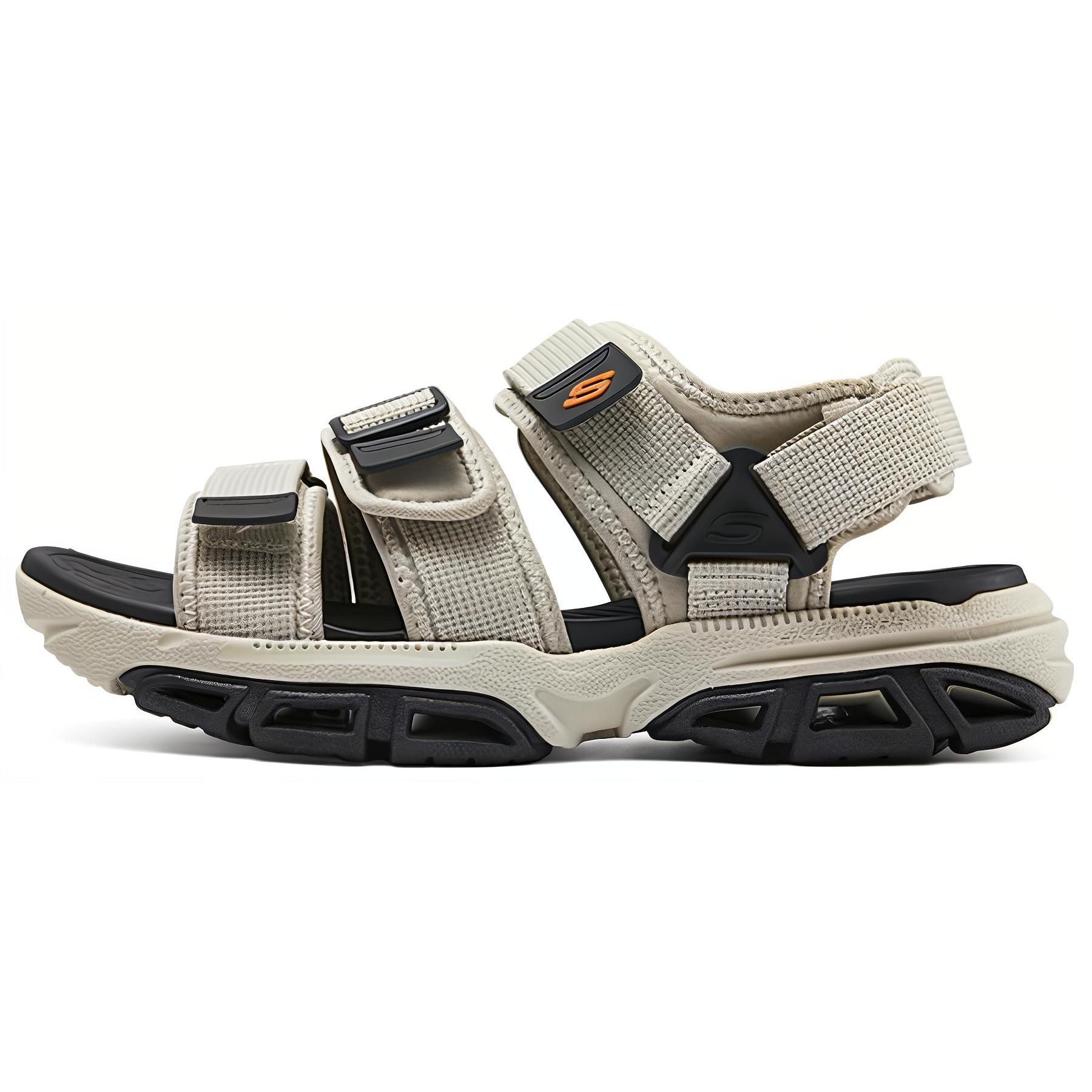 Skechers Comfortable Classic Versatile Simple Beach Sandals Men sandals Brown 210880-TAN 42