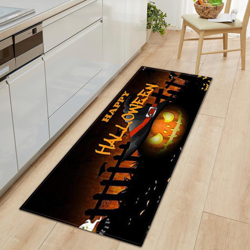 Faceless Doll Halloween Door Mat Kitchen Absorbent Strip Bedroom Non-Slip Floor Mat Living Room Carpet