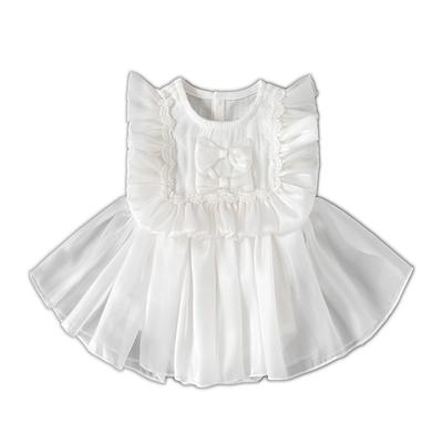 Reegoo Peter Baby Spitze Zeremoniell Sommer Neugeborenes Babyparty Größe Monate Mädchen Kleid, Outfit, 100% Baumwolle, Outfit, Outfit, Geschenk, Weiß, 80, 9-12
