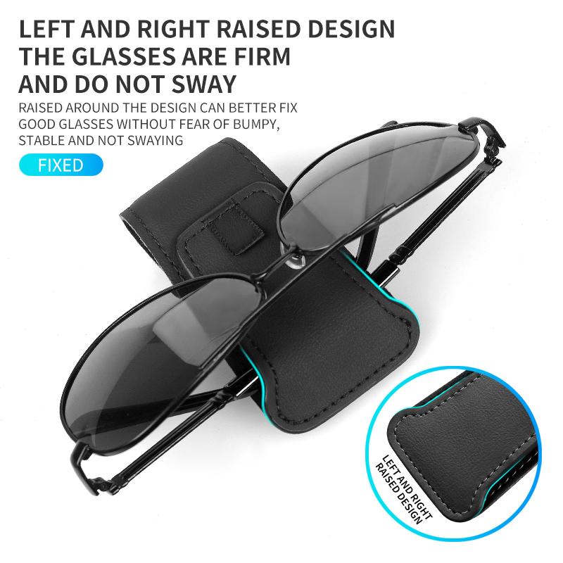 Car Magnetic Clip Sunglasses Glasses Holder Sun Visor Glasses Holder Card Ticket Holder Stable Storage Clips Eyeglasses Hanger