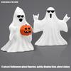 Funny Ghostly Miniature Statue With Sunglasses Pumpkin Collectible Ornament Halloween Home Office Desktop Shelf Decors