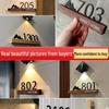 Luminous Personalized House Number Sign Sticker for Front Door