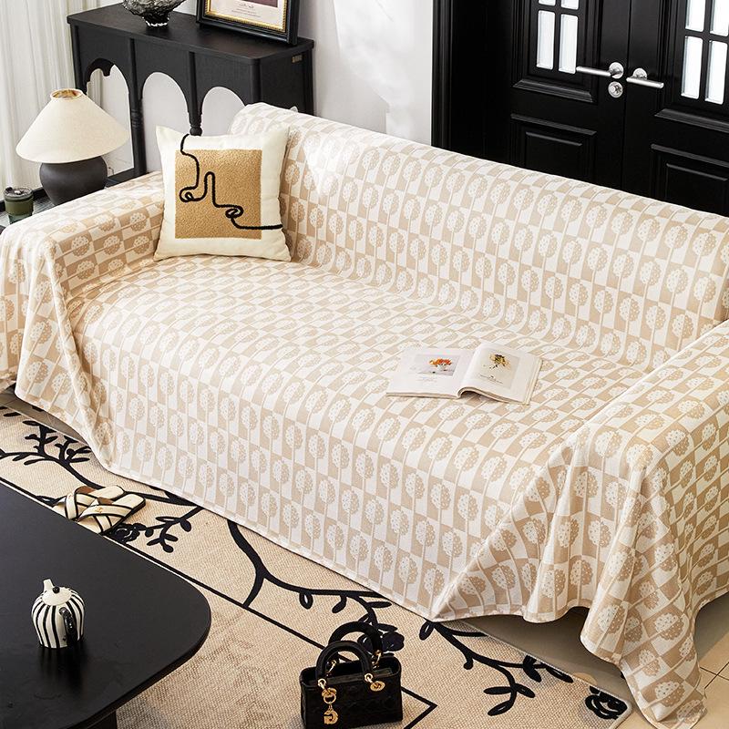 

Высококачественное скандинавское полотенце для дивана из ледяного шелка, полностью покрытый летний чехол для дивана, универсальный нескользящий чехол 180*130cm