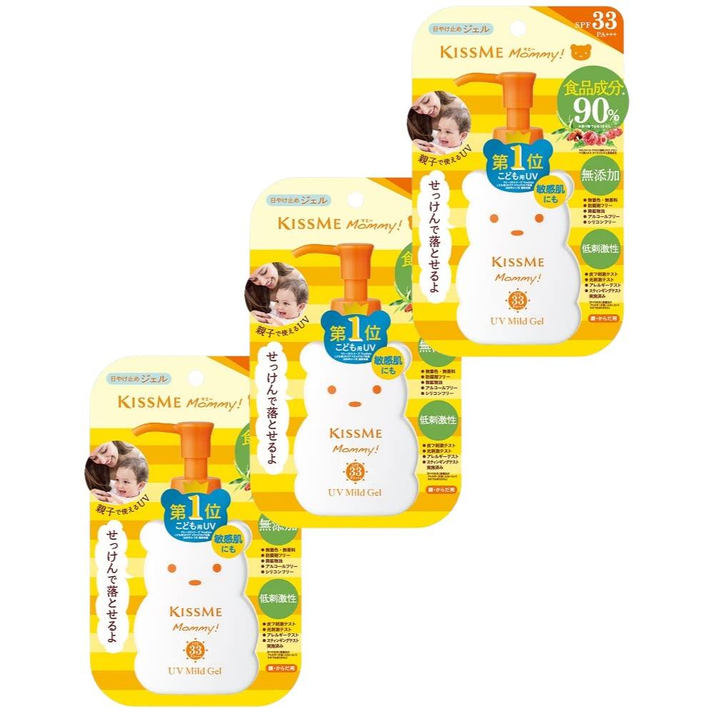 

Mommy UV Mild Gel N 100г x 3 шт. [Isehan] [KISS ME] Солнцезащитный гель, изготовленный из пищевых ингредиентов