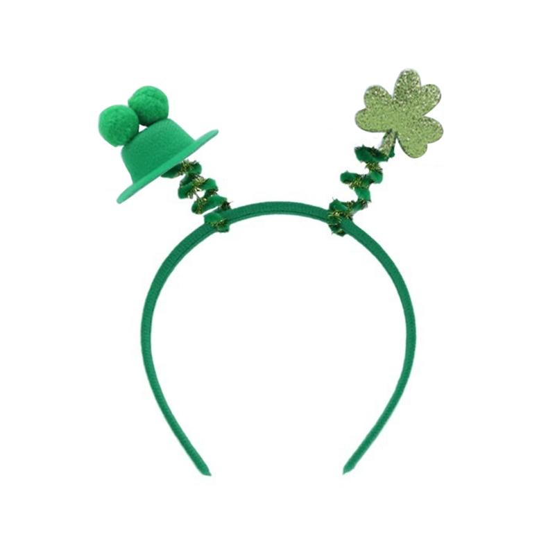 Carnival Saint Patricks Day Headband Party Hairband with Glitter Powder for Girl