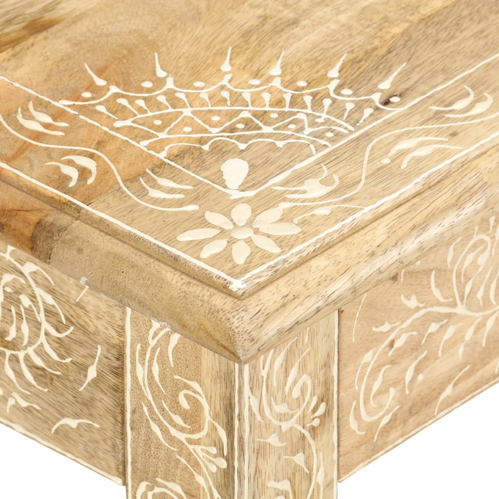 Coffee Table 110 x 50 x 45 cm Hand painted Solid Mango Wood