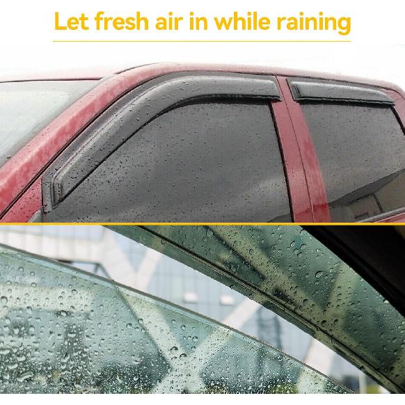Window Rain Guards Visors For 1999-2016 Ford F250 F350 F450 F550 Super Duty, Window Vent Wind Shades Deflectors Shield For 2000-2016 F650 F750