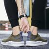 Light Breathable Men's Running Shoes Knitted Mesh Casual Sports Shoes Elastic Outdoor Training Sneakers Big Size 38-48