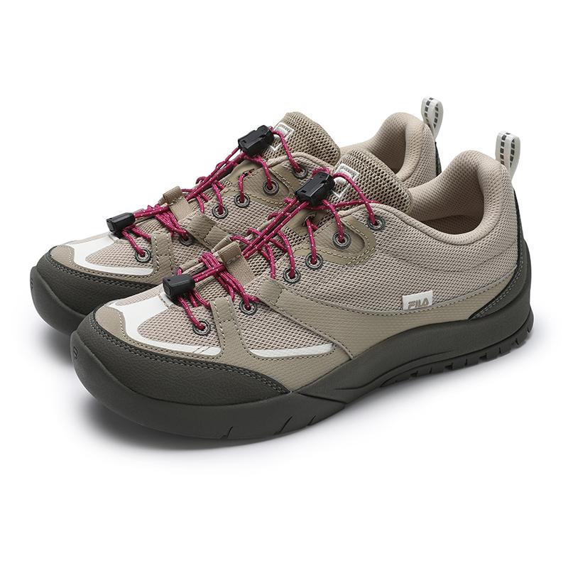 FILA CAMLIFE Retro Series Fashion Trendy Comfortable Outdoor Casual Low-Top Skate Shoes Women sneaker Yellow Gray F12W522144FNA