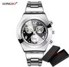 Mode LONGBO Marke Luxus Wasserdicht Lässig Quarz Damen Lady Geschenk Uhren Voll Edelstahl Sportuhr Montre Femme