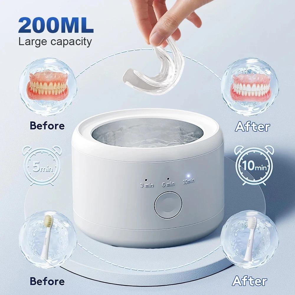 Xiaomi Xiaomi Personal Oral Care Ultrasonic Cleaner, Portable for Retainer Dentures Mouth Guard Aligner Whitening Trays