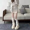 70cm Women Sexy Long Knitting Leg Warmers Foot Cover Leg Warm Uniform Cosplay Sweet Lolita Girls Boot Pile Up Socks