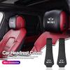 Leather Car Headrest Cover Front Rear Seat Pillow Protective Set For Mini Cooper JCW Works R56 R50 F54 F55 F56 F57 F60 R53 R52