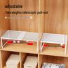 Wardrobe Retractable Partition Shelf: Cabinet Organizer & Shoe Divider Rack