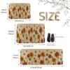 1Pcs Spring Sunflower Pattern Floor Mat Modern Kitchen polyester Rug, Non-Slip Colorful Indoor Carpet, For Home Bathroom Bedroom Living Room Decor