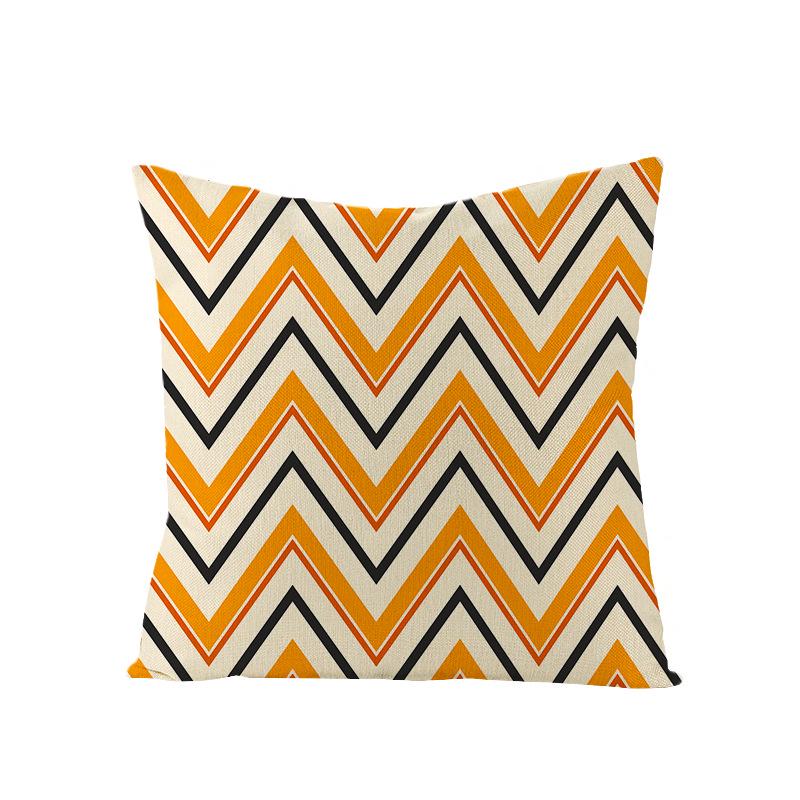 New Home Furnishings Halloween Polyester Pillow Case Home Pumpkin Ghost Fire Cushion Waist Pillow Case