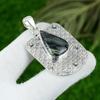 Natural Silver Sheen Obsidian Gemstone Pendant 925 Sterling Silver For Girls