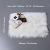 Long Plush Ultra Soft Fluffy Rugs Rectangle Shape Faux Sheepskin Wool Carpet Rug for Living Room Bedroom Balcony Floor