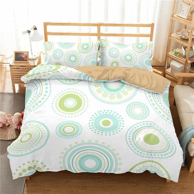 Bohemian Mandala Duvet Cover Set Hippie Twin Full Queen King Bedding Set Polyester Ethnic Floral Quilt Cover with 2 Pillowcase