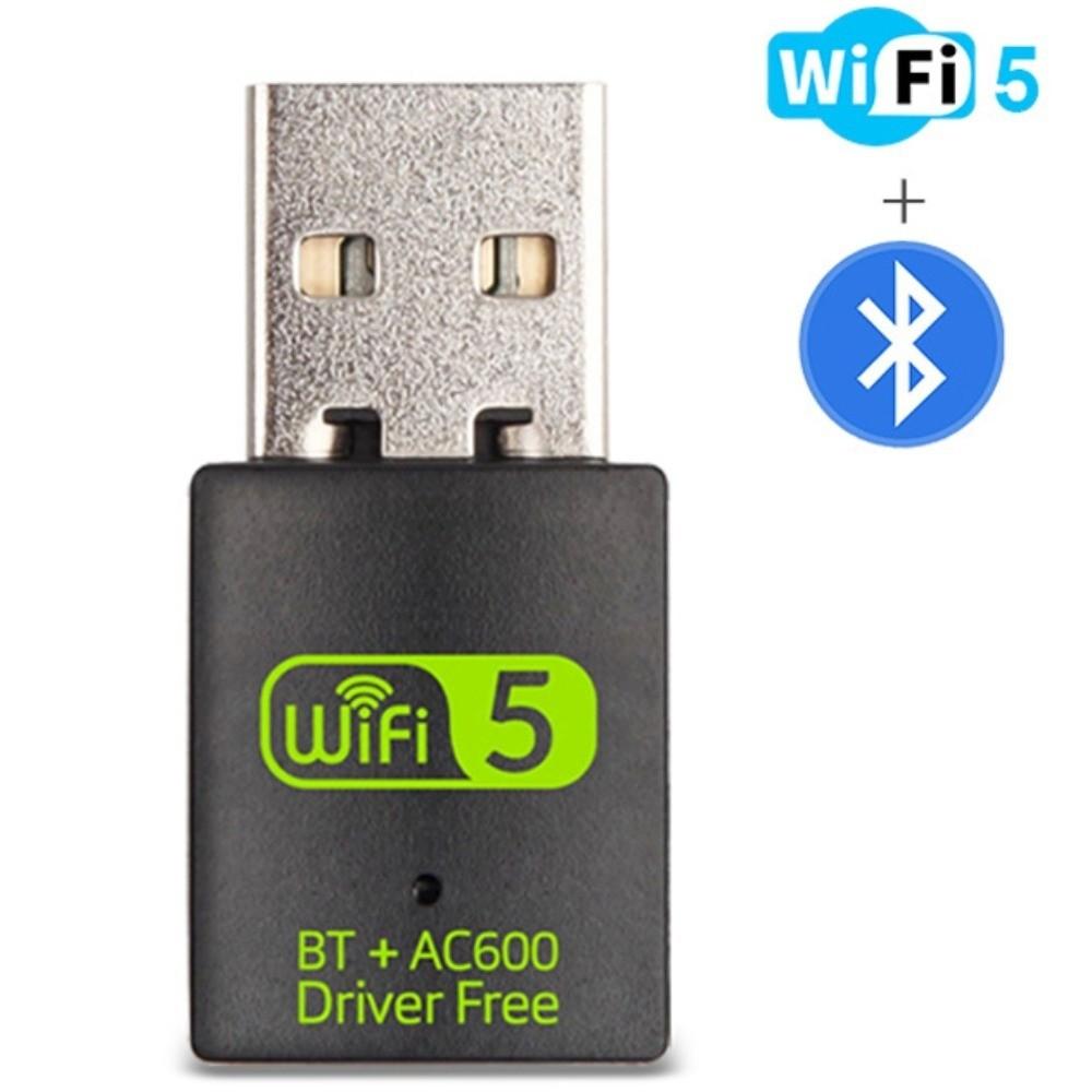 Bluetooth Bluetooth 5.0 2 in1 Dongle USB2.0 Wireless Network Card Wifi Network Adapter PC/Laptop