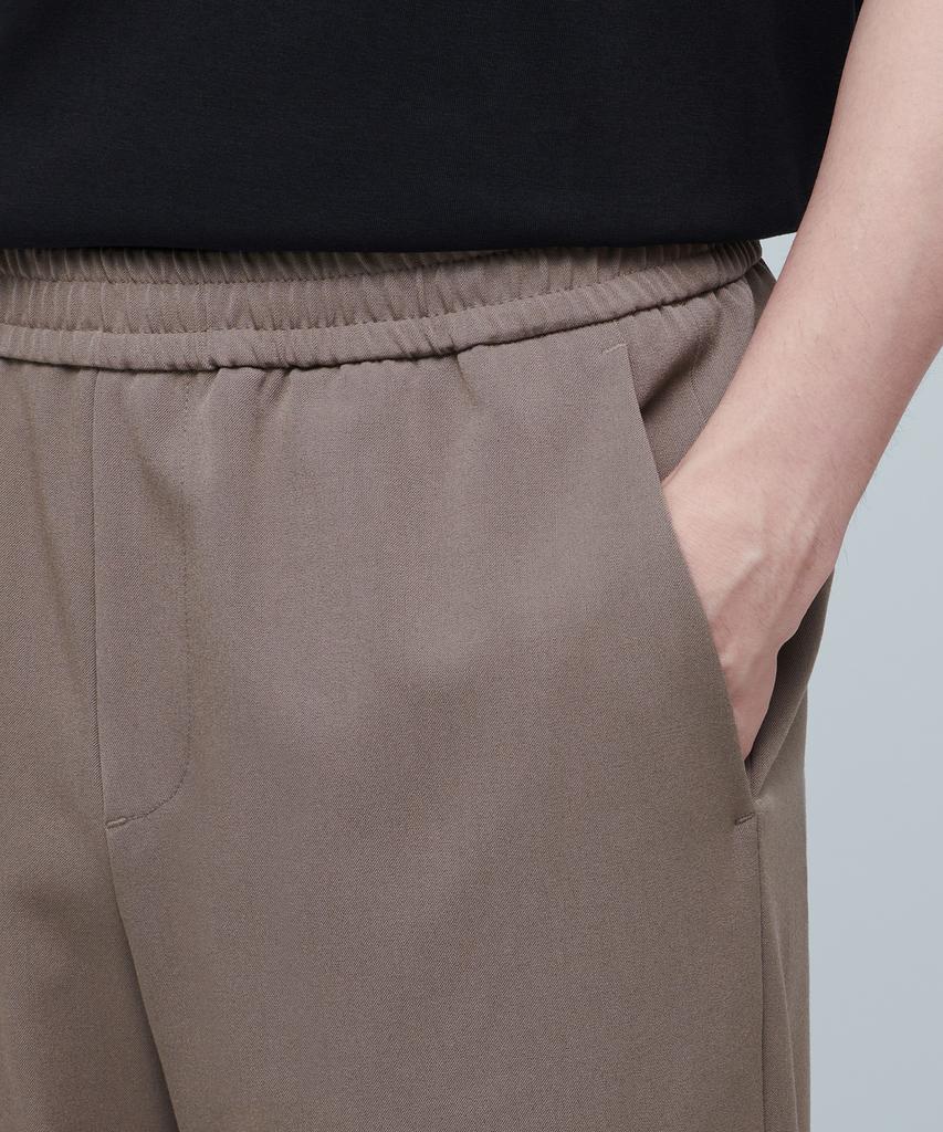 MUSINSA STANDARD Genderless Wide Elastic Waist Slacks [Dusty Beige]