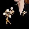 2025 High-end Pearl Alloy Brooch: Luxurious, Versatile Corsage Pin with Light Niche Design