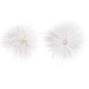 Creative Inlaied Rhinestone Stud Earrings Charm Crystal Dangle Earring Feather Earrings  Banquet