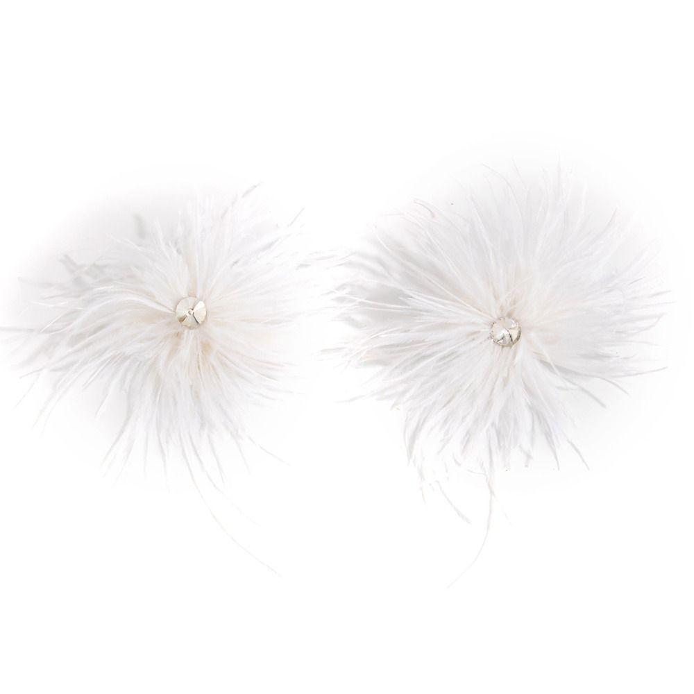 Creative Inlaied Rhinestone Stud Earrings Charm Crystal Dangle Earring Feather Earrings Banquet