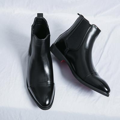 Fashion Non-Slip Personality Men Footwear Versatile Chelsea Boots Men Handmade High-top Shoes New Arrival British Style Male Ankle Boots