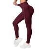 Colanti Sport Eleganti High Waist Push-Up Effect Tummy Control Leggings Burgundy