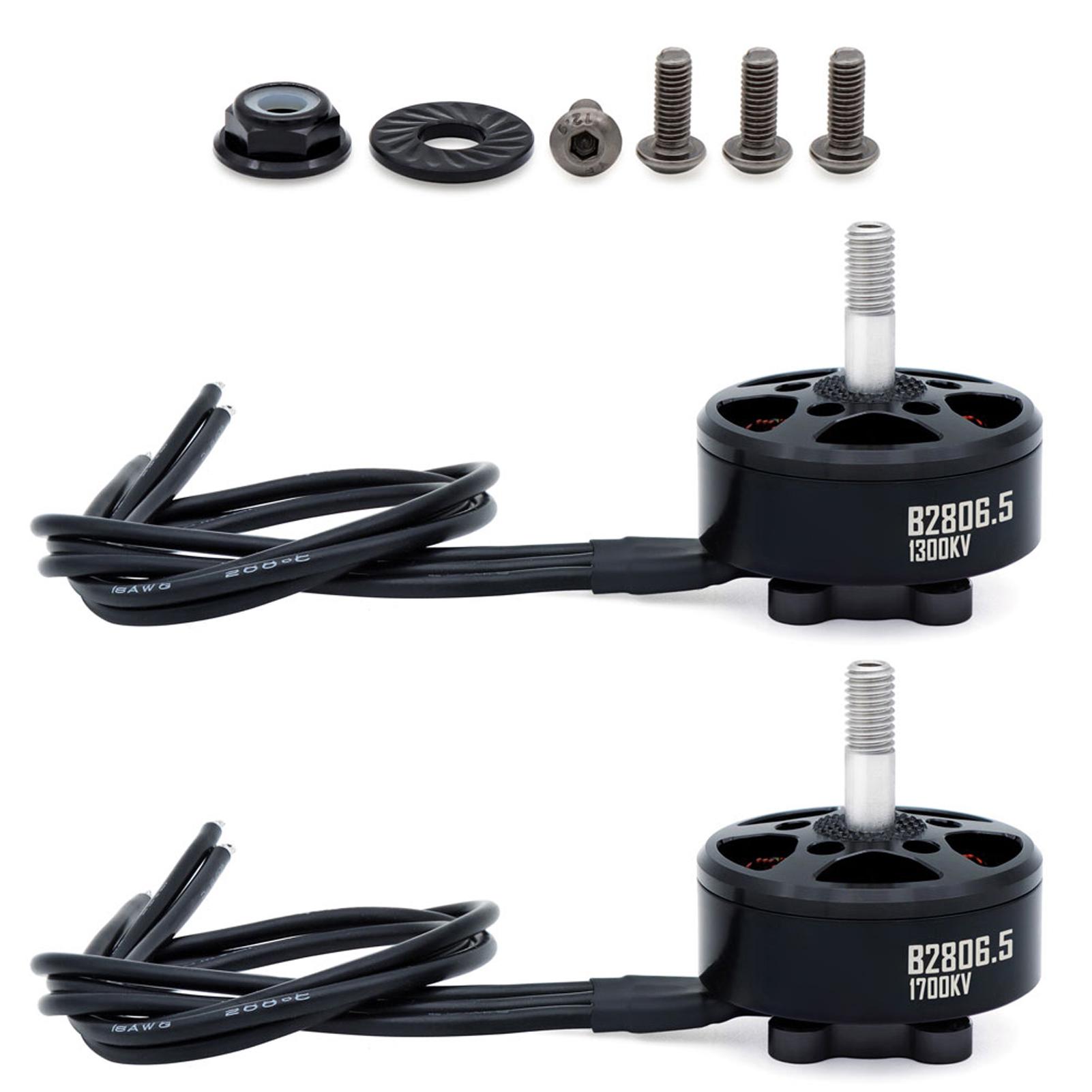 

14 Pole Brushless Motor with M5 Shaft, 18AWG Silicone Wire for RC FPV DIY Projects, Replacement Part 1700KV