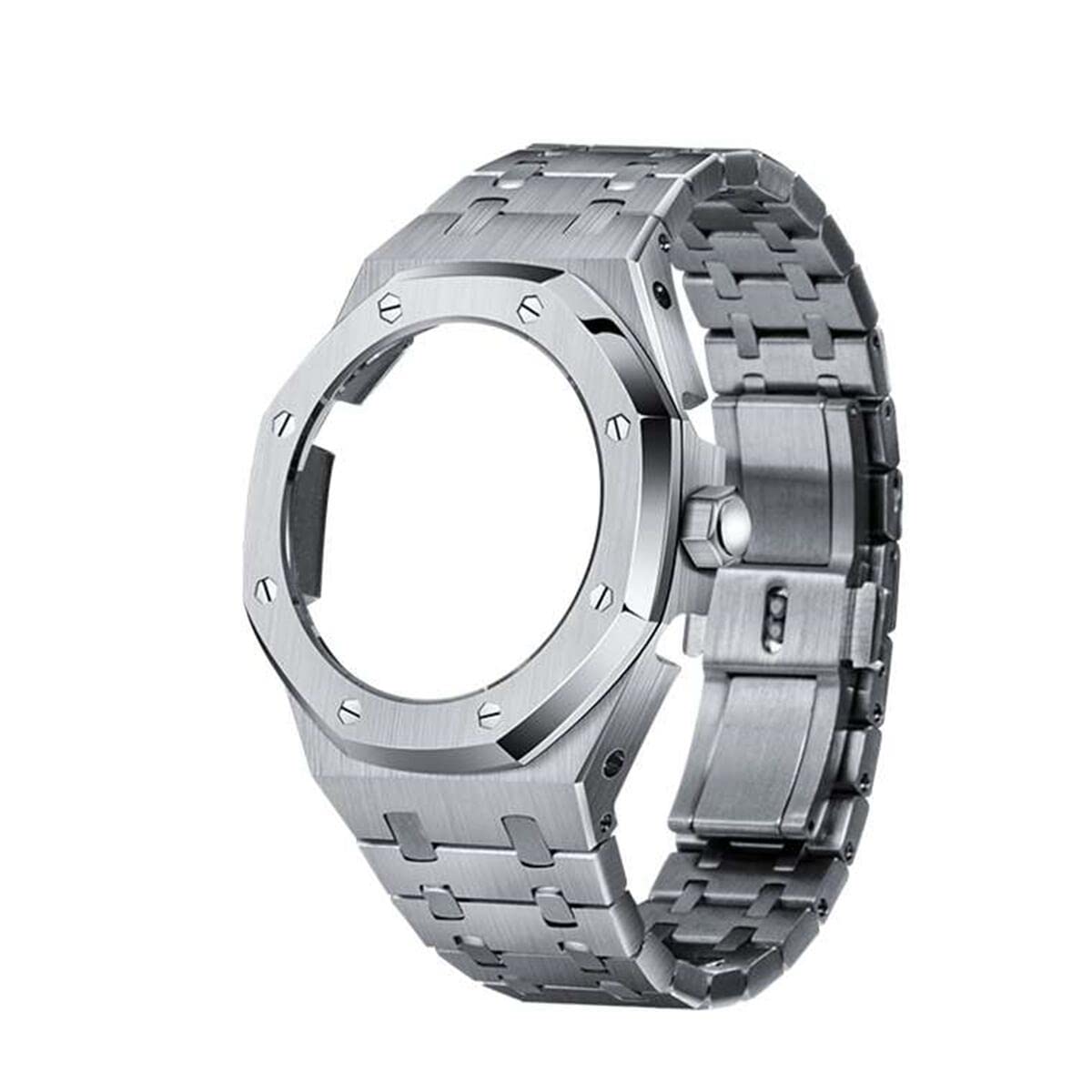 

НОВЫЙ BD014 Band Applicable Case Bracelet Red Set Casio Oak Metal Bezel Metal Case Custom Band Watch Modified Frosted Custom Casio Oak Metal Parts
