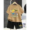 67 Number Funny Printed Men's T-shirt and Shorts 2 Piece Set Summer Home Outdoor Casual Outfit for Men's and Women's T-shirt Set