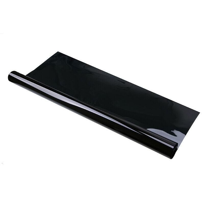 UV Blocker Window Tint Uncut Wrap 1% VLT 20 In X 10 Feet 50X300cm Black Office PET FILM Limo Dark High Quality
