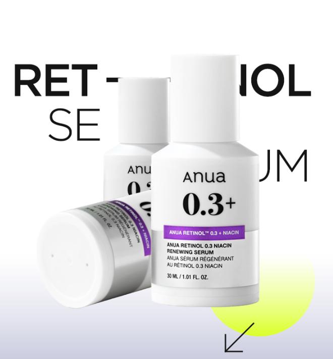 Anua Nano Retinol 0.3 Niacin Renewing Serum Ampoule 30ml