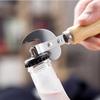 Wooden Handle Manual Can Opener Ergonomic Jar Lid Opener Tool Smoothedge Safe Can Opener For Home Kitchen Camping Picnic