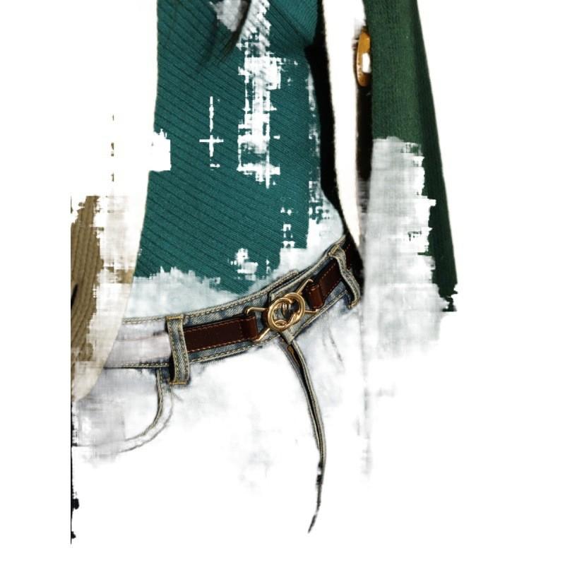 Stylish Summer Women's Waist Belt With Chic Double Ring Buckle For Dresses And Suits