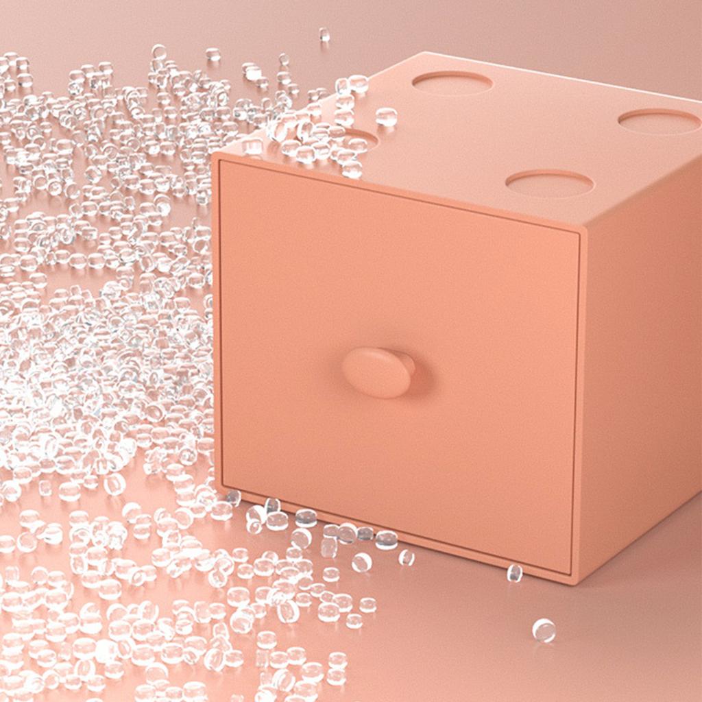 Desktop Storage Box PS    able Desk   Building Block with Drawer for Home Dorm School   Supply Accessory