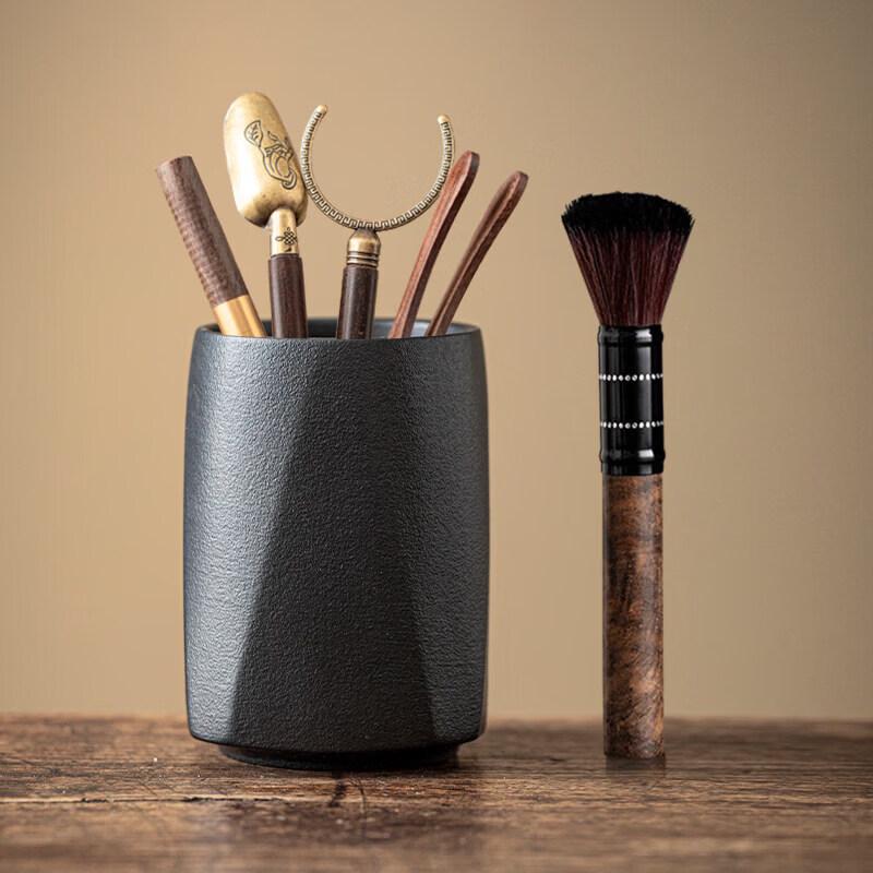 Ebony Wood Six Gentlemen Tea Ceremony Tool Set
