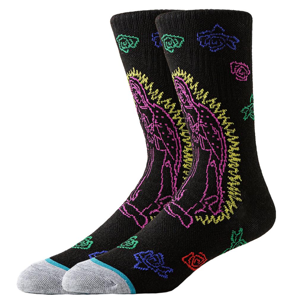 5Pairs Street Style Men Women Sport Socks with Funny Designs for Basketball Skateboard Fans