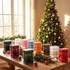 24Pcs Sparkling Velvety Christmas Ball Decorations Shatterproof Decorative Baubles Ornament for Christmas Tree Mantels