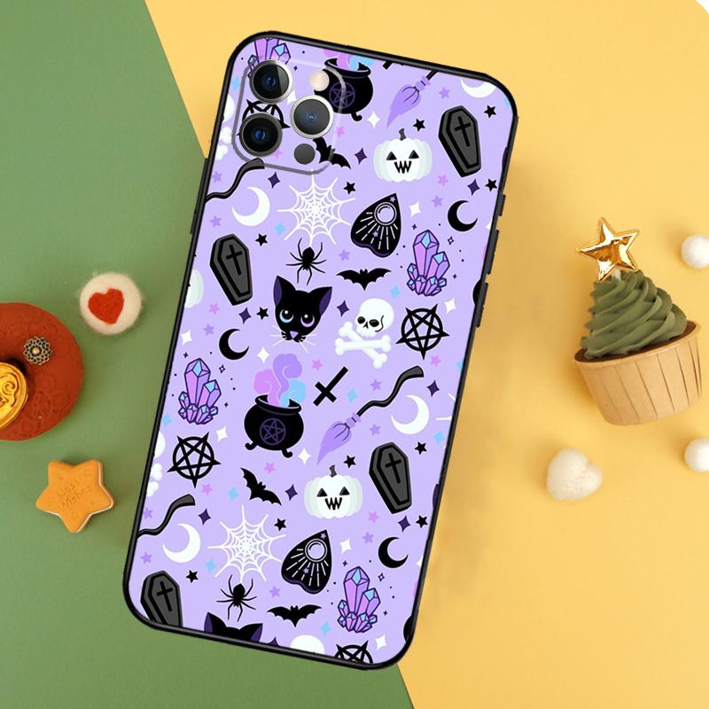 Pastel Goth Witchy Funda For iPhone 11 12 13 14 16 15 Pro Max Mini XS Max X XR SE2 7 8 14 16 15 Plus Phone Case