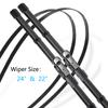 For Smart Fortwo W451 2008 2009 2010 2011 2012 2013 2014 Front Rear Set Wiper Blades Window Windscreen Windshield Car