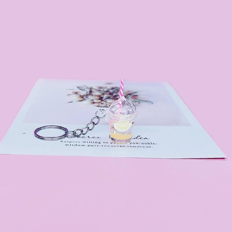 Small BobaMilk Tea Cup Key Chains Cute Bubble Tea Keychain KawaiiCar Keyring