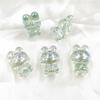 Home Party Supplies Pendant Handmade Materials Dazzle UV Plated Jewelry Accessories Rabbit Loose Beads 5pcs Bracelet Necklace DIY Transparent Fashion