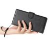 For iPhone 17 Pro Max Case Stand Wallet Calf Texture PU Leather Flip Phone Cover with Wrist Strap